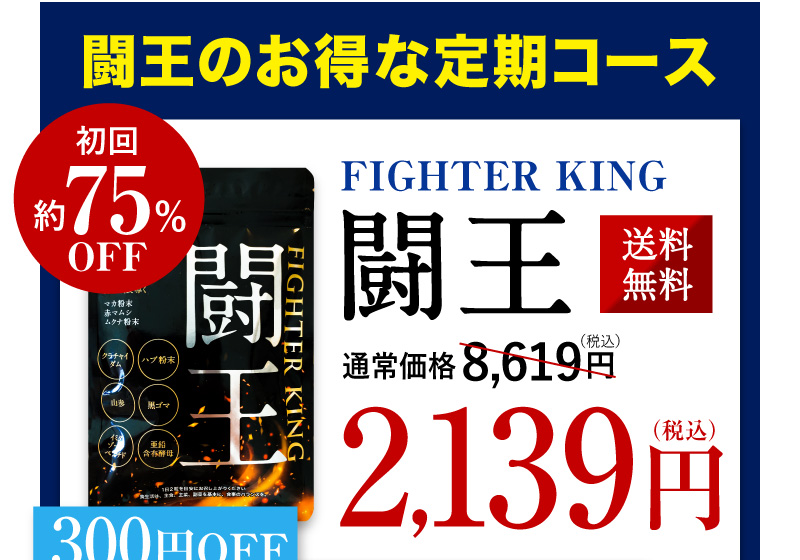 闘王（ファイターキング）初回2,139円（税込）